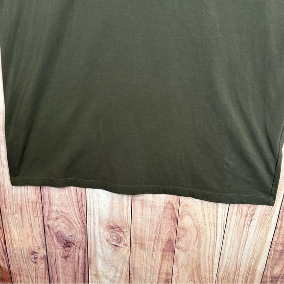 TOMMY HILFIGER Womens Plus Size T Shirt Dress Olive Green 2X #151 - Picture 7 of 16